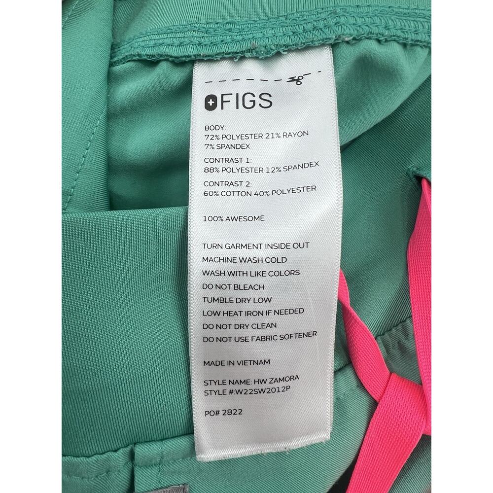 Figs Teal Green Jogger Scrub Bottom XXS - Picture 3 of 5